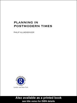 cover image of Planning in Postmodern Times